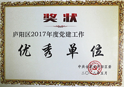 喜讯！易道教育党支部荣获庐阳区2017年度全区党建工作优秀单位称号